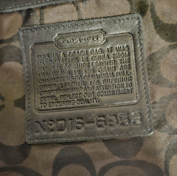 Rare Vintage Coach 6953 Amanda Small Hobo Bag Purse Black - Picture 15 of 16